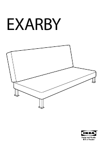 Priručnik IKEA EXARBY Sofa na rasklapanje