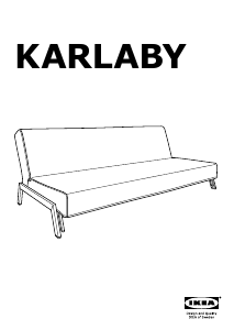 Manual de uso IKEA KARLABY Sofá cama