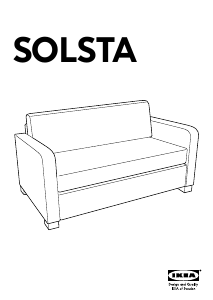 Manual IKEA SOLSTA Canapea extensibilă