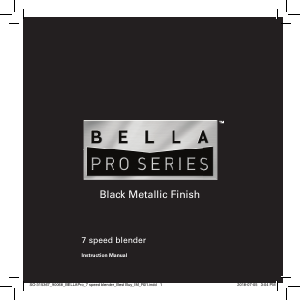 Manual Bella 90068 Blender