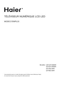 Mode d’emploi Haier LET46Z18HF Téléviseur LED