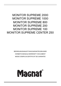 Bruksanvisning Magnat Monitor Supreme 1000 Högtalare