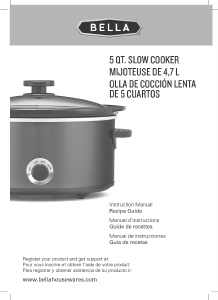 Manual de uso Bella 13717 Slow cooker
