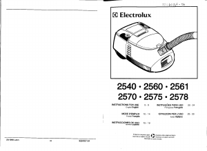 Mode d’emploi Electrolux Z2561 Aspirateur