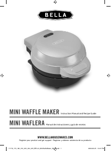 Manual Bella 17223 Waffle Maker