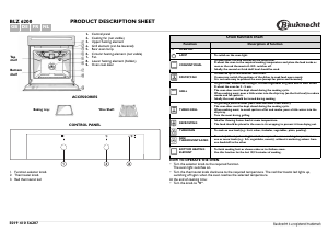 Handleiding Bauknecht BLZ 6200 IN Oven