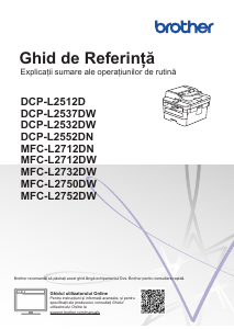 Manual Brother DCP-L2512D Imprimantă multifuncţională