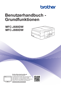 Bedienungsanleitung Brother MFC-J880DW Multifunktionsdrucker