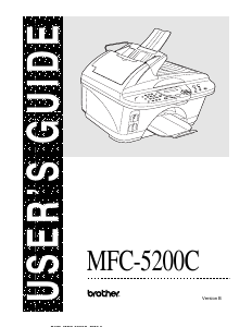 Bedienungsanleitung Brother MFC-5200C Multifunktionsdrucker