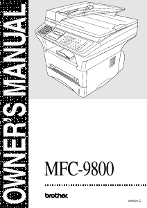 Manual Brother MFC-9800 Multifunctional Printer