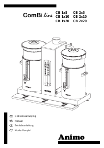 Mode d’emploi Animo ComBiline CB 2x5 Cafetière