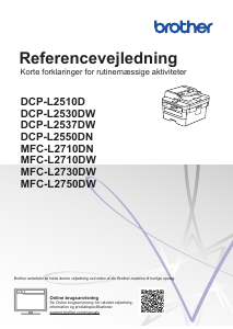 Brugsanvisning Brother DCP-L2510D Multifunktionsprinter