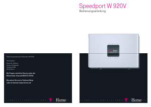 Bedienungsanleitung Telekom Speedport W 920V Router