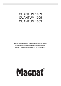 Manual de uso Magnat Quantum 1003 Altavoz