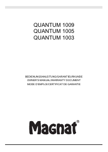 Manuale Magnat Quantum 1003 Altoparlante