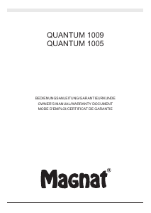 Mode d’emploi Magnat Quantum 1005 Haut-parleur