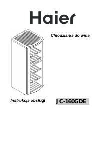 Instrukcja Haier JC-160GDE Chłodziarka do wina