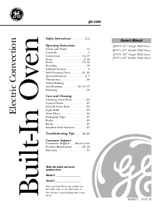 Handleiding GE JK915CF4CC Oven