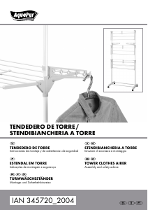 Manual AquaPur IAN 345720 Cremalheira de secagem da roupa