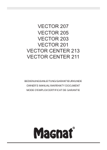 Bedienungsanleitung Magnat Vector Center 213 Lautsprecher