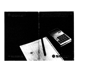 Manual Sanyo ICC-807D Calculator