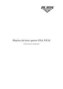 Manual Ruris RX4 Mașină de tuns iarbă