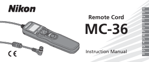 Manuale Nikon MC-36 Telecomando