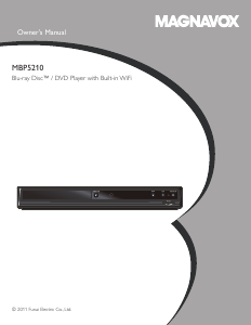 Bruksanvisning Magnavox MBP5210 Blu-ray spelare