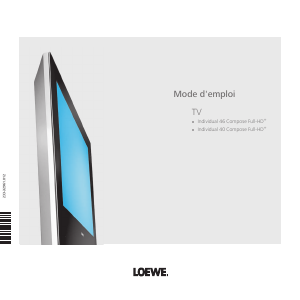 Mode d’emploi Loewe Individual 46 Téléviseur LCD