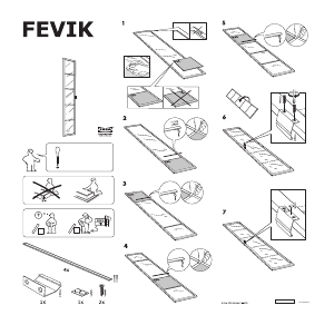 Bruksanvisning IKEA FEVIK Skapdør