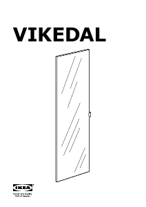 Εγχειρίδιο IKEA VIKEDAL Πόρτα ντουλάπας