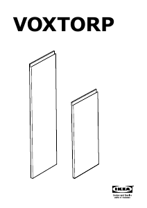 Manual IKEA VOXTORP Porta closet