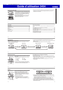 Mode d’emploi Casio Collection B650WB-1BEF Montre