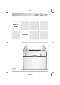 Bruksanvisning ElektroHelios DI8504 Diskmaskin