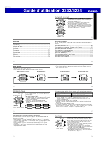 Mode d’emploi Casio Collection F-200W-1AEG Montre
