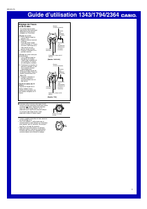 Mode d’emploi Casio Collection LRW-250H-1A1VEF Montre