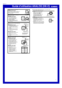 Mode d’emploi Casio Collection LTS-100D-1AVEF Montre