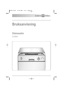 Bruksanvisning ElektroHelios DI8524 Diskmaskin