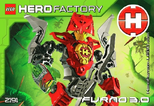 Käyttöohje Lego set 2191 Hero Factory Furno 3.0