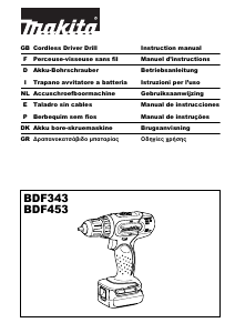 Manuale Makita BDF343RHE Trapano avvitatore