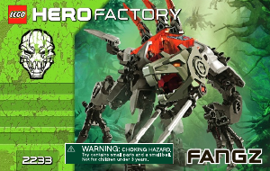 Vadovas Lego set 2233 Hero Factory Fangz