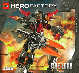 Manual Lego set 2235 Hero Factory Fire lord