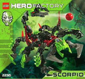 Εγχειρίδιο Lego set 2236 Hero Factory Scorpio