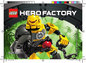 Manual Lego set 6200 Hero Factory Evo