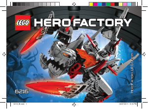 Manual Lego set 6216 Hero Factory Jawblade