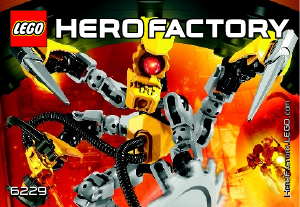 Manual Lego set 6229 Hero Factory XT4