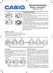 Bruksanvisning Casio G-Shock AW-590-1AER Ur