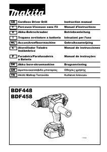 Bruksanvisning Makita BDF448RFX Borrskruvdragare