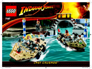 Handleiding Lego set 7197 Indiana Jones Achtervolging in venetië