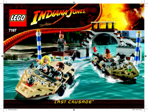 Mode d’emploi Lego set 7197 Indiana Jones Poursuite à Venise